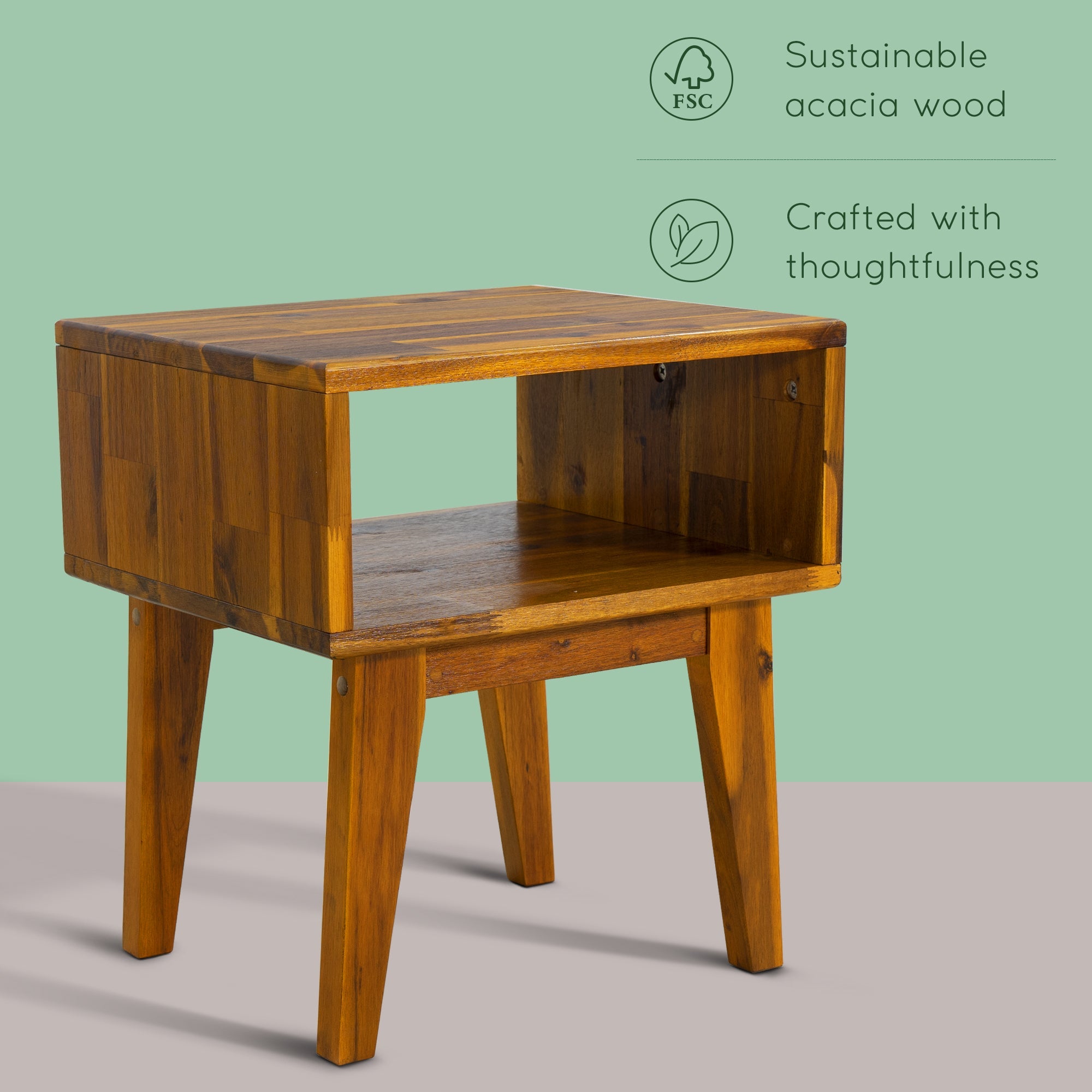 Serena Solid Wood Nightstand
