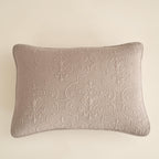 Neutral Taupe Beige Sandy Elegant Matelasse Cotton Quilted Bedspread Set