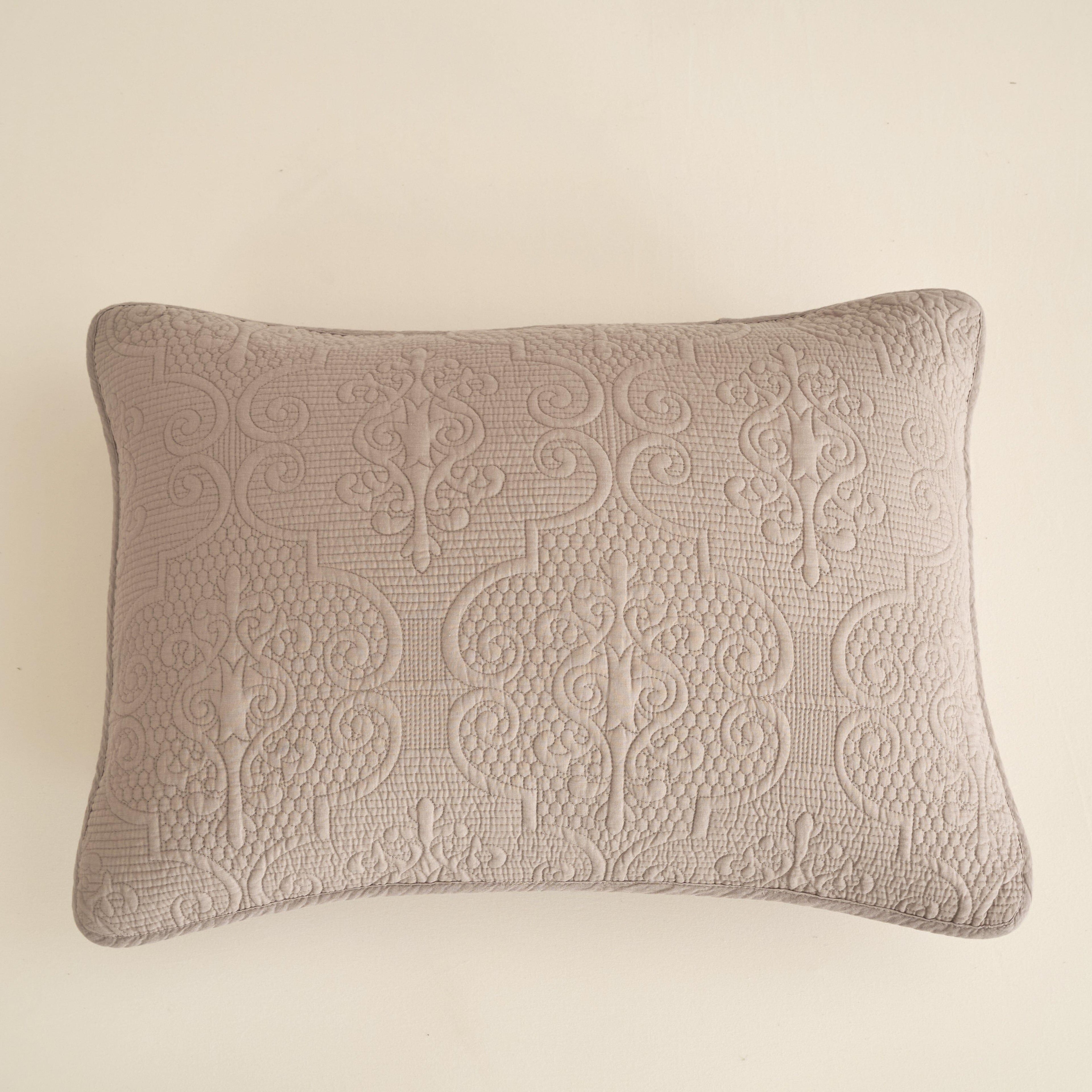 Neutral Taupe Beige Sandy Elegant Matelasse Cotton Quilted Bedspread Set