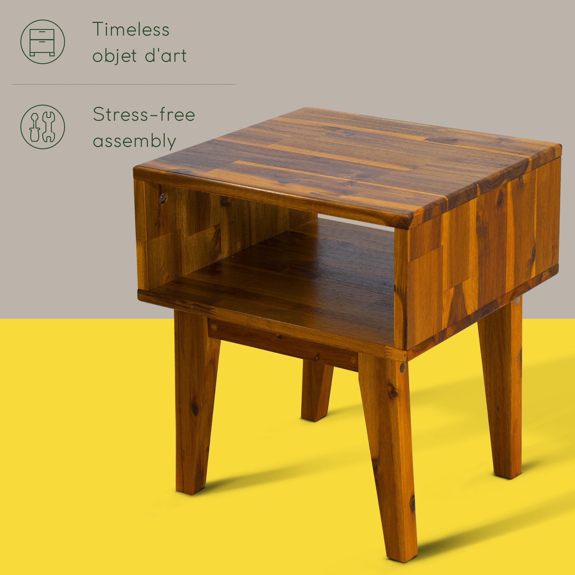 Serena Solid Wood Nightstand