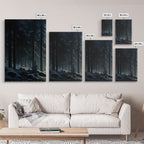 Set of 3 Emerald Green Mountain Forest Lake Landscape
