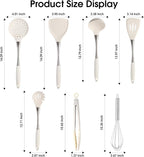 Premium White Silicone Cooking Utensils Set-Non-Toxic, Heat Resistant, BPA Free Kitchen Utensils Set with Spatula, Spoon, Whisk & Tongs-Non-Stick& Dishwasher Safe for Nonstick Cookware
