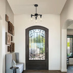 Three Light Black Dining Chandeliers For Kitchen Island