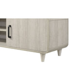TV Stand With Sliding Doors And Handles, Living Room Furniture - Antique White