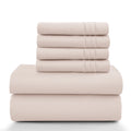 6Pc Solid Bed Sheet Set