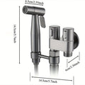 Double Control Toilet Bidet Sprayer Handheld Attachment with Pressure Control for Feminine Hygiene Baby Diaper and Pet Bath
