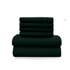 6Pc Solid Bed Sheet Set