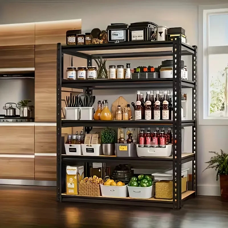 60/72 Inch Heavy-duty Metal Storage Rack, With A Load-bearing Capacity Of 2000 Pounds Per Layer,
