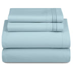 3 Piece Ultra-Soft Microfiber Bed Sheets with Flat Sheet