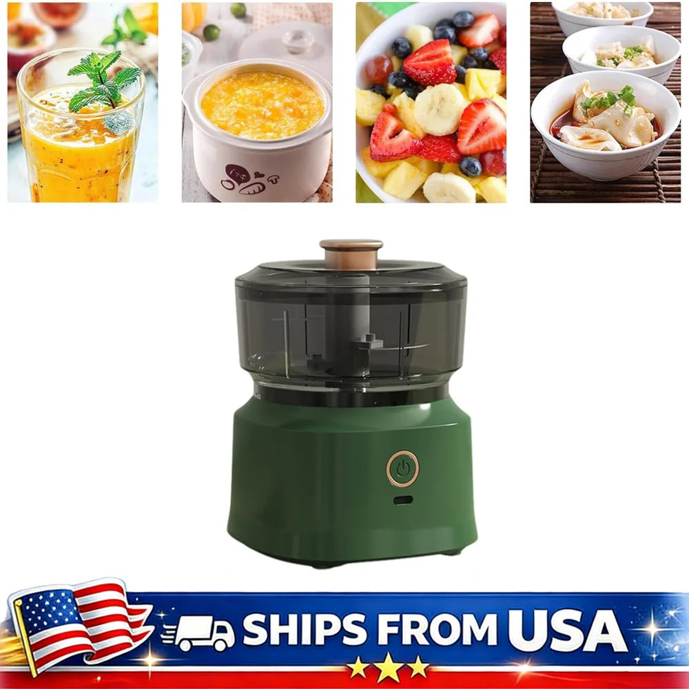 Mini Electric Food Processor USB Charging