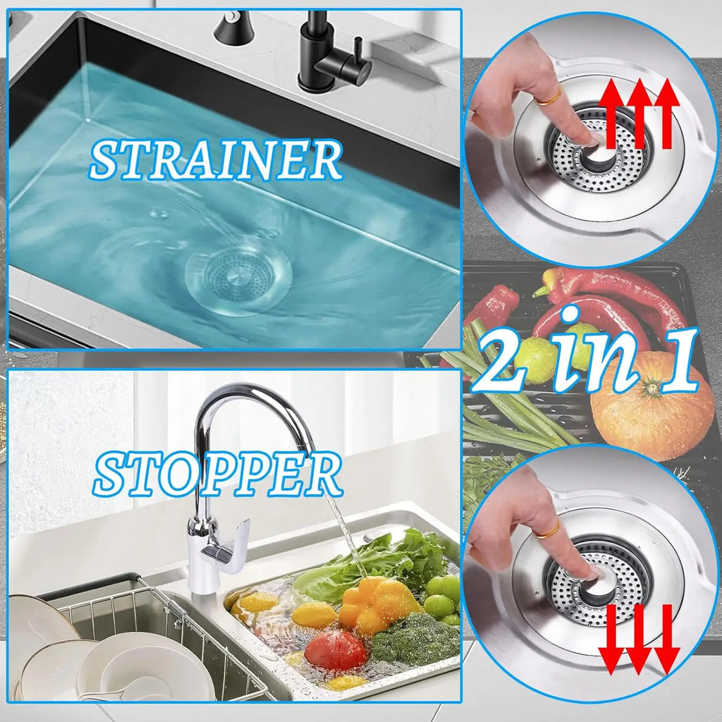 Universal Stainless Steel Kitchen Sink Stopper