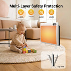 1500W Convection Panel Heater Under Desk Freestanding Wall Mountable Quiet Infrared Space Heater Energy Efficient Smart WiFi App