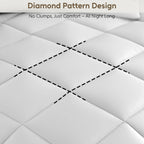 Lightweight 1 Piece Down Alternative Blanket with Soft, Breathable Fabric and Diamond Stitch