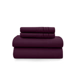 3 Piece Ultra-Soft Microfiber Bed Sheets with Flat Sheet