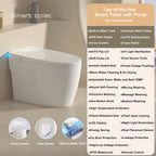 Smart Toilet with Built-in Bidet, AUTO Open/Close, Warm Water Sprayer, AUTO Dual Flush,