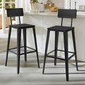 2 Bar Stools, 29.1 Inches Tall Barstools with Back