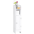 Narrow Bathroom Cabinet with Door and Adjustable Shelves
