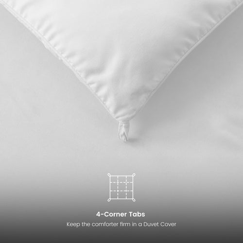 1 Piece Fluffy Duvet Insert with Box Stitch Design comforter