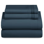 3 Piece Ultra-Soft Microfiber Bed Sheets with Flat Sheet