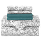 6Pc Paisley Sheet Set – Soft Microfiber, Wrinkle-Free