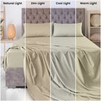 3 Piece Ultra-Soft Microfiber Bed Sheets with Flat Sheet