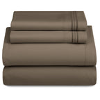 3 Piece Ultra-Soft Microfiber Bed Sheets with Flat Sheet