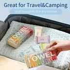 28pcs Individually Packaged Compressed Towel Set, Portable Travel Towels, Disposable Multi-purpose Wet and Dry Towels, Unscented