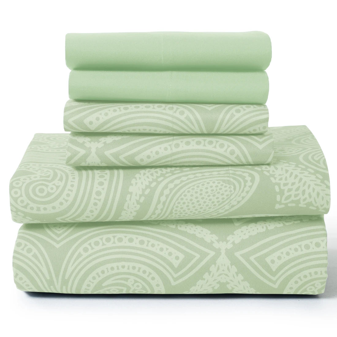 6Pc Paisley Sheet Set – Soft Microfiber, Wrinkle-Free