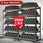 60/72 Inch Heavy-duty Metal Storage Rack, With A Load-bearing Capacity Of 2000 Pounds Per Layer,