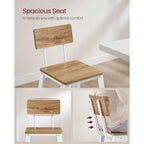 2 Bar Stools, 29.1 Inches Tall Barstools with Back