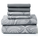 6Pc Paisley Sheet Set – Soft Microfiber, Wrinkle-Free