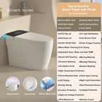Smart Toilet with Built-in Bidet, AUTO Open/Close, Warm Water Sprayer, AUTO Dual Flush,