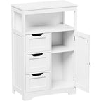 Wooden Bathroom Storage Cabinet with 3 Drawers and 1 Door