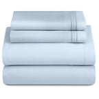 3 Piece Ultra-Soft Microfiber Bed Sheets with Flat Sheet