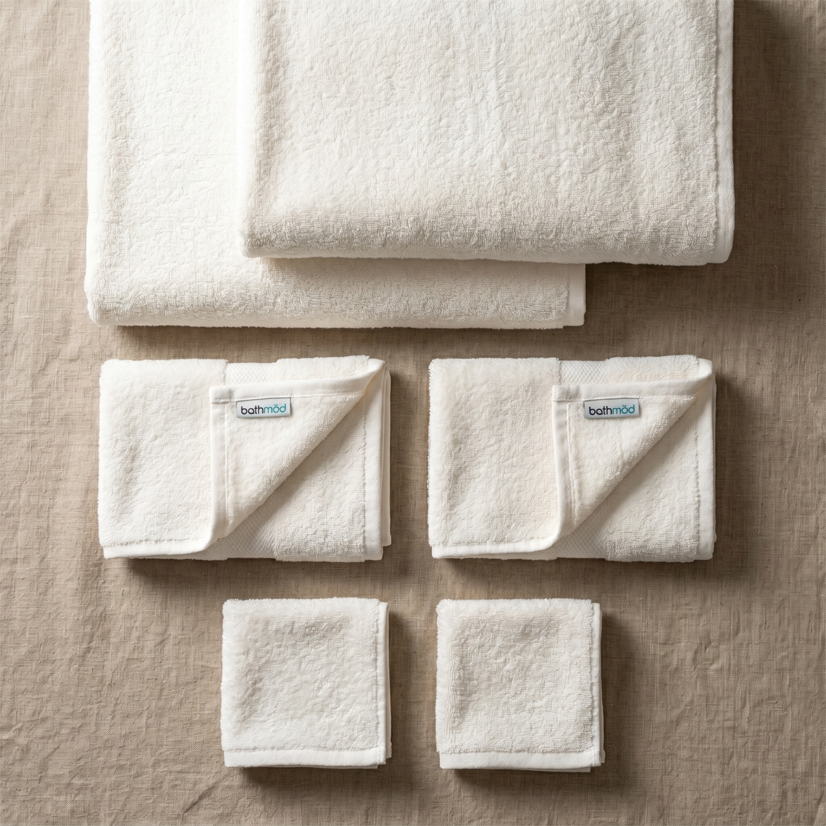 Luxury Organic Bath Six Piece Towel Set