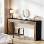 70.9-Inch Long Console Table, Farmhouse Narrow Wooden Sofa Table Behind The Couch for Living Room
