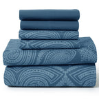 6Pc Paisley Sheet Set – Soft Microfiber, Wrinkle-Free