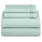 3 Piece Ultra-Soft Microfiber Bed Sheets with Flat Sheet