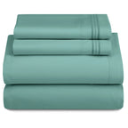 3 Piece Ultra-Soft Microfiber Bed Sheets with Flat Sheet