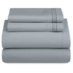 3 Piece Ultra-Soft Microfiber Bed Sheets with Flat Sheet