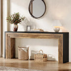 70.9-Inch Long Console Table, Farmhouse Narrow Wooden Sofa Table Behind The Couch for Living Room