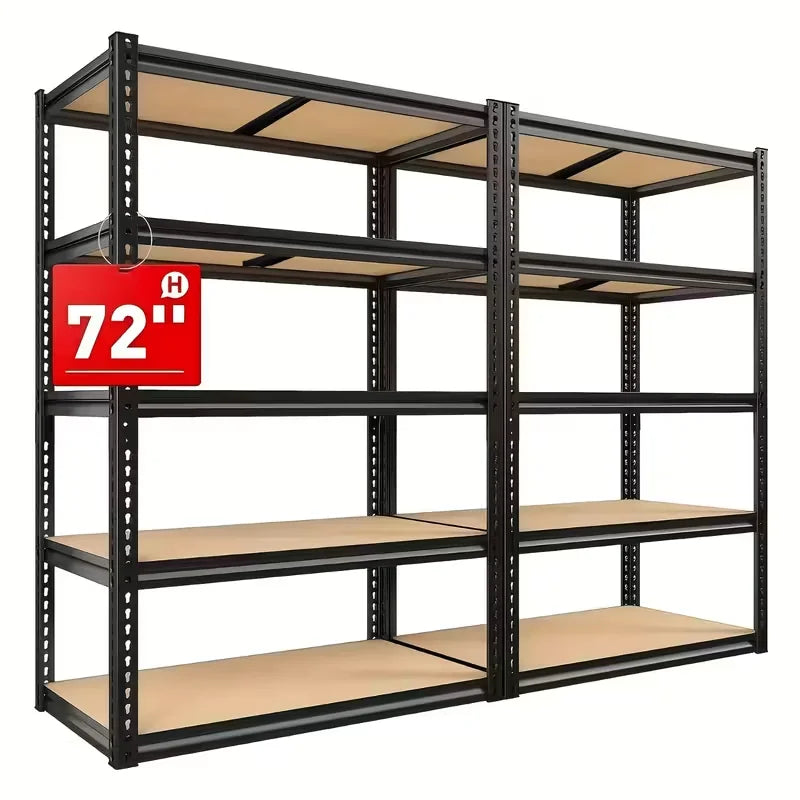 60/72 Inch two-piece set Heavy-duty Metal Storage Rack