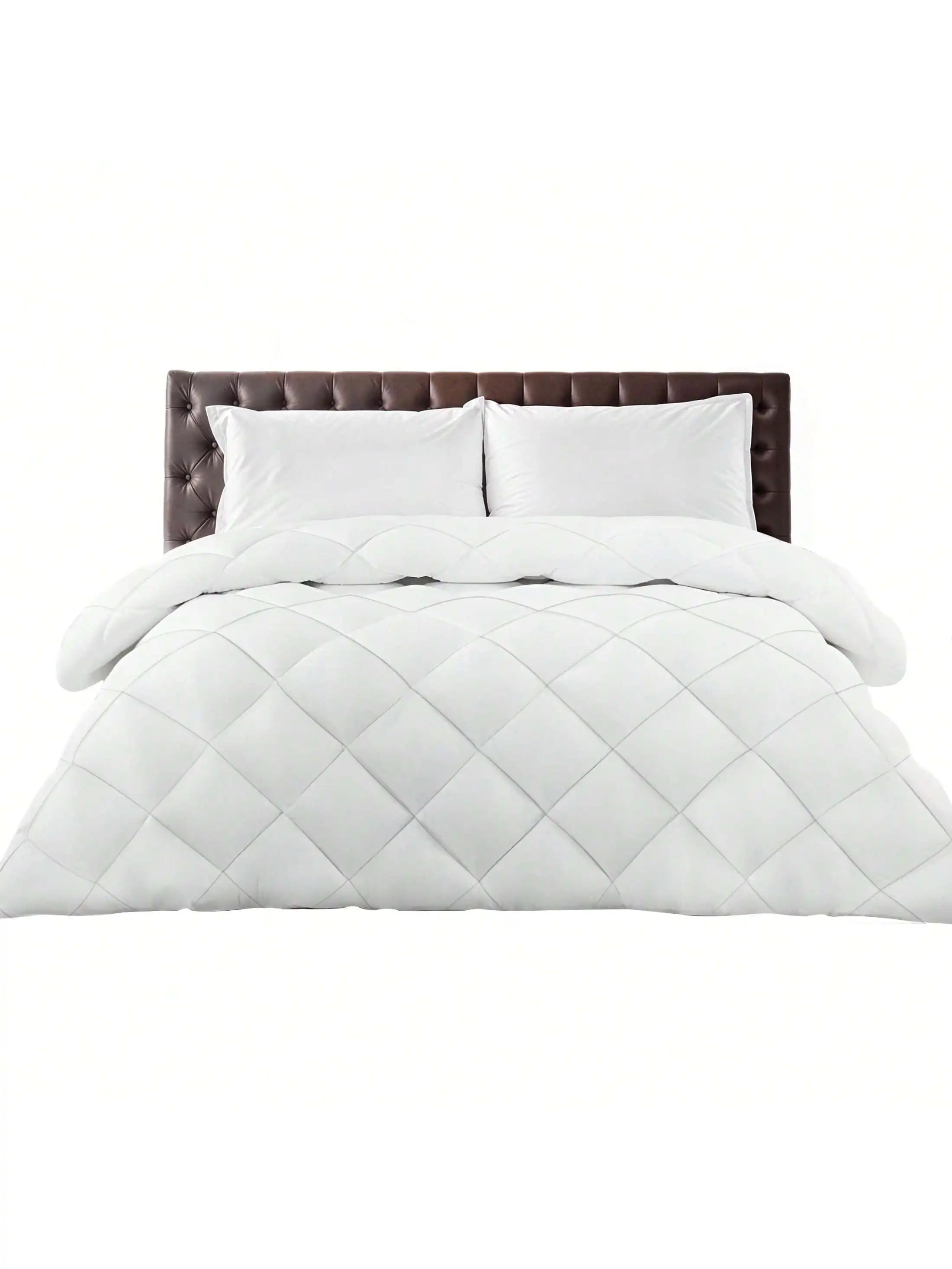 Lightweight 1 Piece Down Alternative Blanket with Soft, Breathable Fabric and Diamond Stitch
