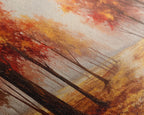 Fall Decor, 3 Piece Wall Art Set, Autumn Forest Oil Painting Canvas Prints
