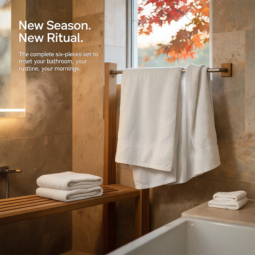 Luxury Organic Bath Six Piece Towel Set