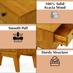 Silvia Solid Wood Nightstand
