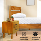 Silvia Solid Wood Nightstand