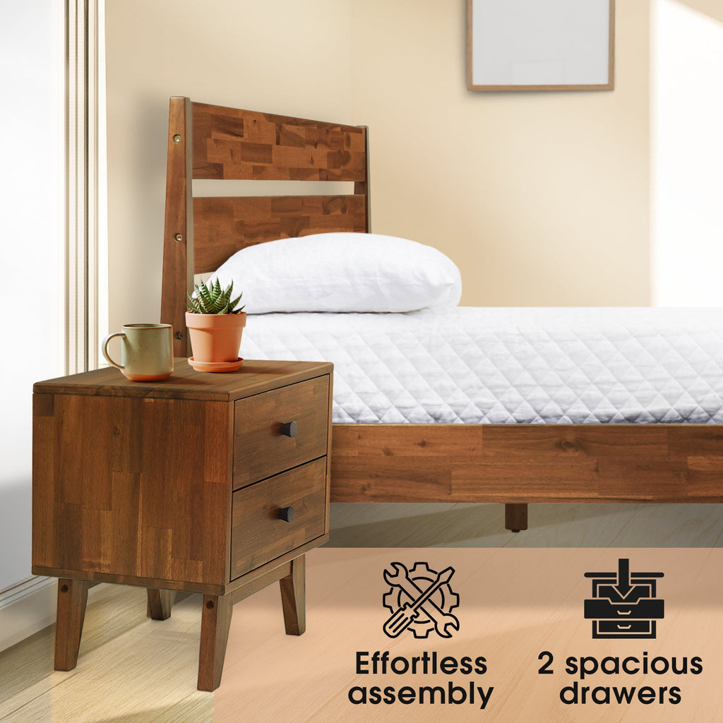 Silvia Solid Wood Nightstand