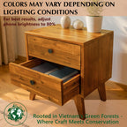 Silvia Solid Wood Nightstand