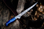 Custom Handmade Angling Knife – Damascus Steel Blade & Resin Handle